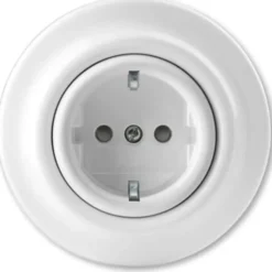 ABB Decento schuko stikkontakt, hvid