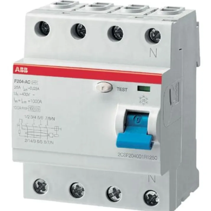 ABB F204 HPFI relæ A, 4P, 40A