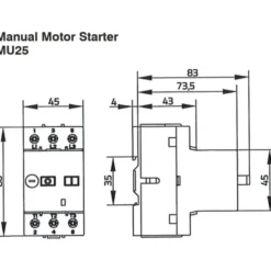 B&J MU25 motorværn, 0,63-1 A