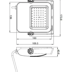 4lite Floodlight projektør, 4000K, 50W