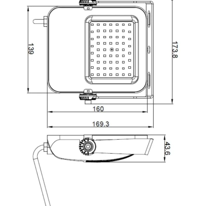 4lite Floodlight projektør, 4000K, 50W
