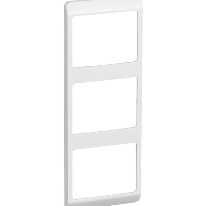 LK Opus 66 ramme, 3 modul, lodret, hvid