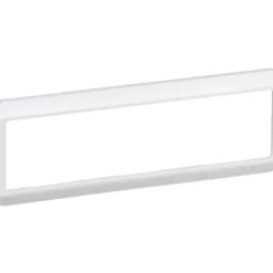 LK Opus 66 ramme, 3 modul, vandret, hvid