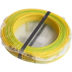 100 meter Installationsledning PVL 1G1,5 mm², gul/grøn
