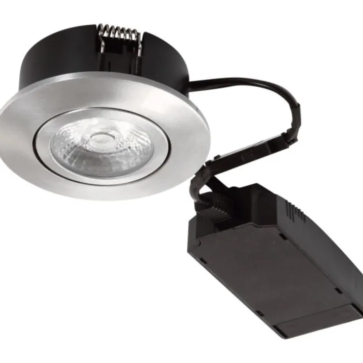 10 stk GN "Diospot 30" LED spot V.2, børstet stål, 2700K