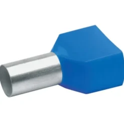 100 stk Klauke isoleret dobbelt terminalrør, kobber, 2 x 16,0 mm², 30 mm