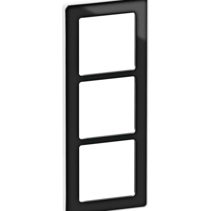 10 stk LK Fuga Pure designramme 3 modul, sort/hvid