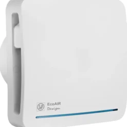 4 stk Thermex Ecoair badventilator med fugtstyring Ø100 mm, hvid